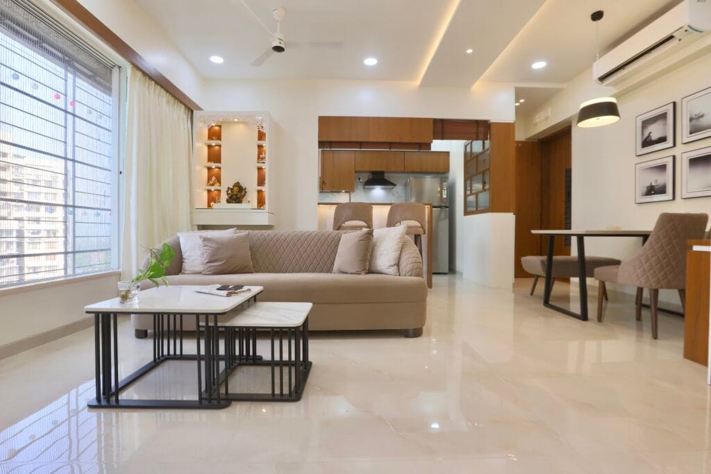 living room seating area mandir design