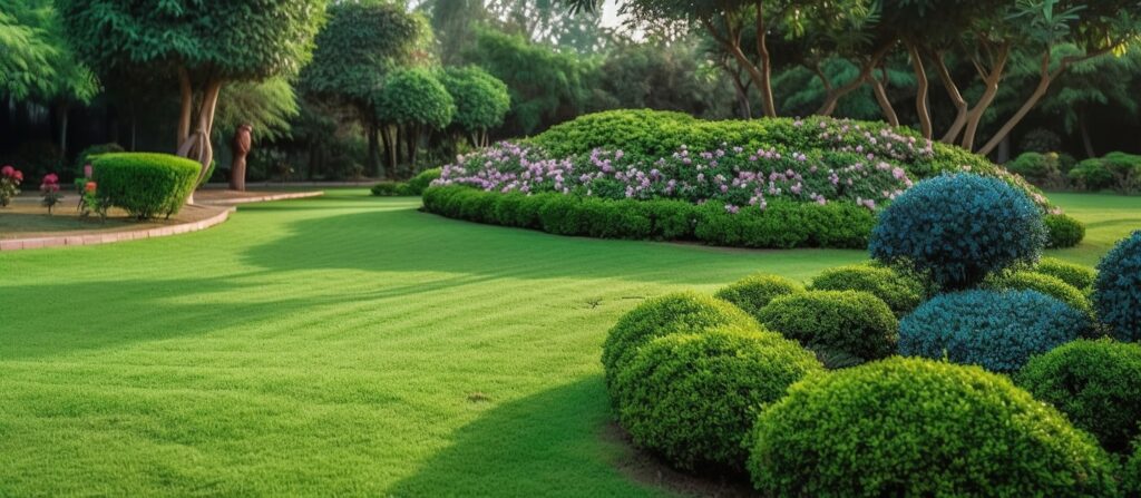 Garden area for Bungalow landscaping