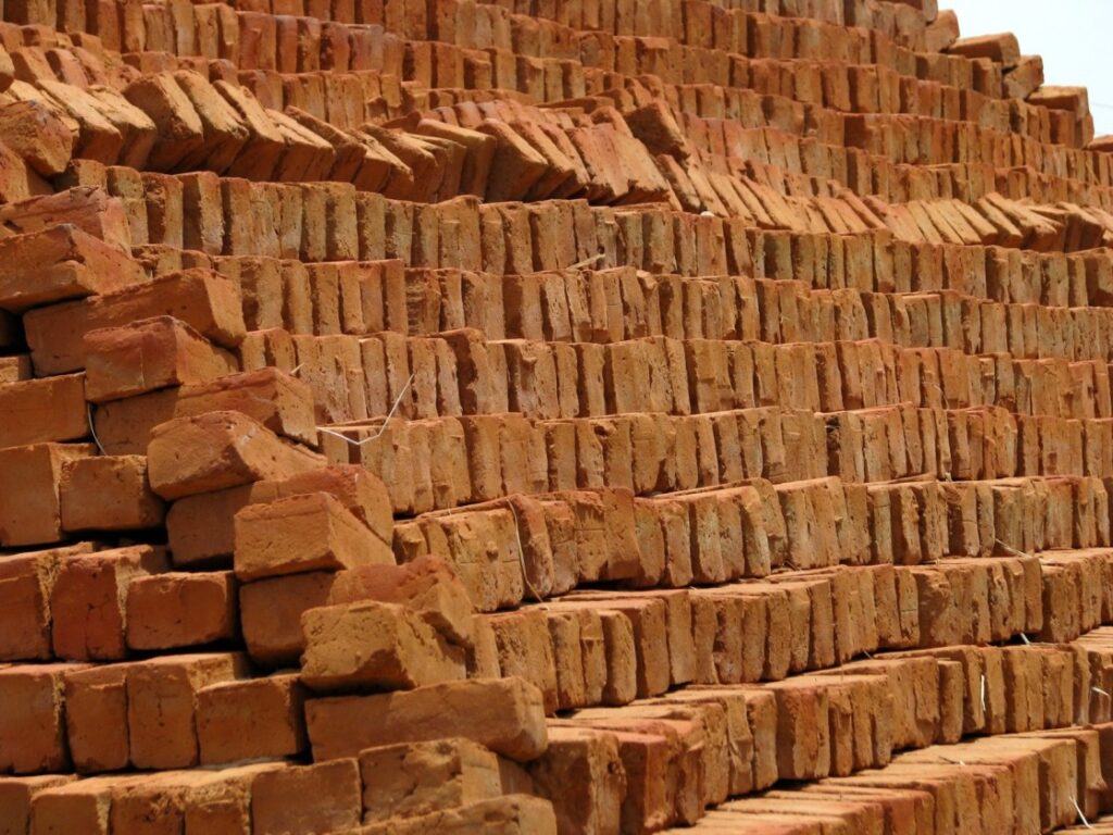 Bricks for bungalow construction