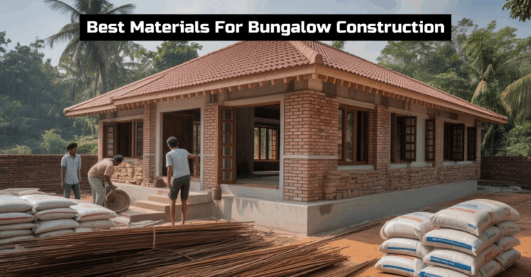 Read more about the article Best Materials for Bungalow Construction in India