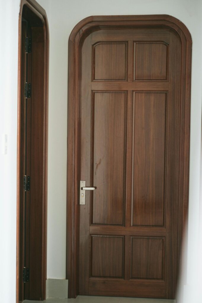wooden door as best material for bungalow construction