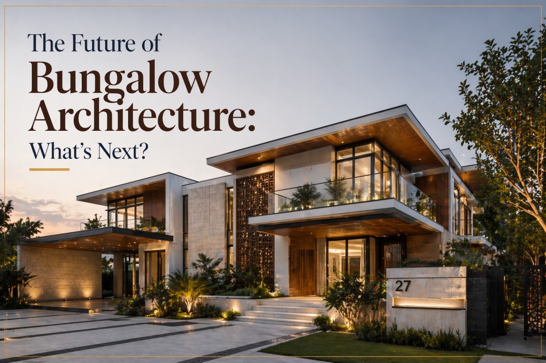 The future of bungalow architecture blends timeless design with modern sustainability and smart living.