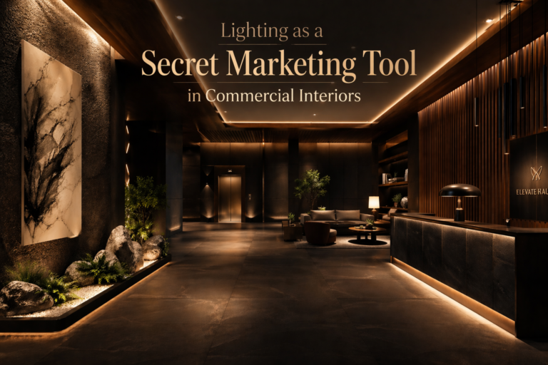 Read more about the article Lighting as a Secret Marketing Tool in Commercial Interiors