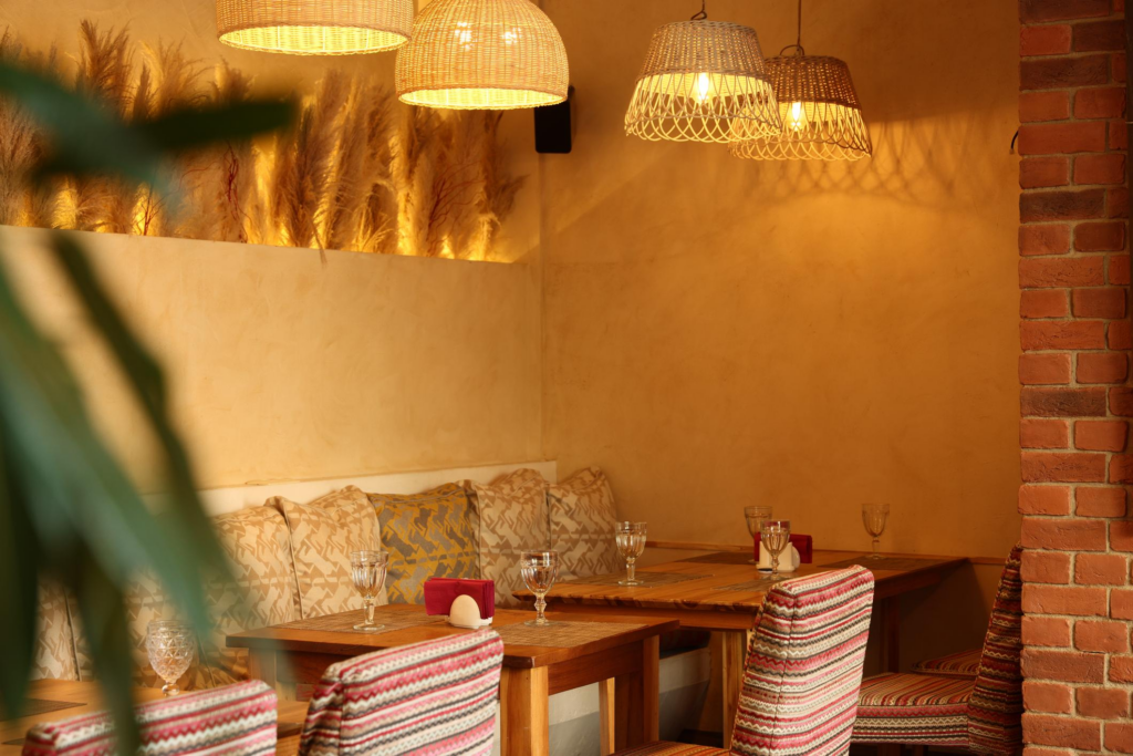 warm lighting restaurant hospitality interior