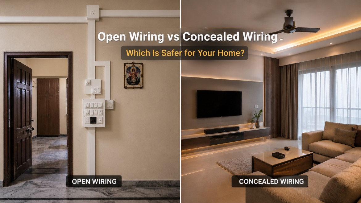 Concealed vs Open Wiring: Which Is Safer and Better for Indian Homes?