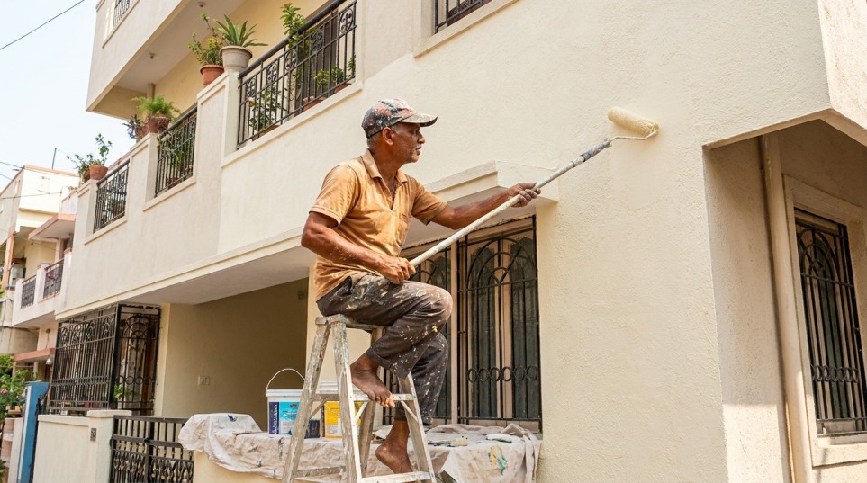 professional exterior wall painting tips India