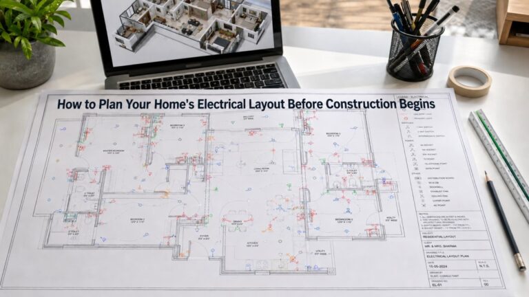 Read more about the article How to Plan Your Home’s Electrical Layout Before Construction Begins