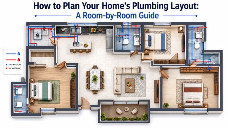 Read more about the article How to Plan Your Home’s Plumbing Layout: A Room-by-Room Guide